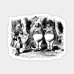 Tweedledee and Tweedledum Magnet