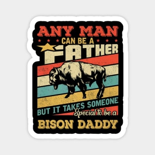 Bison Daddy Father Day Magnet