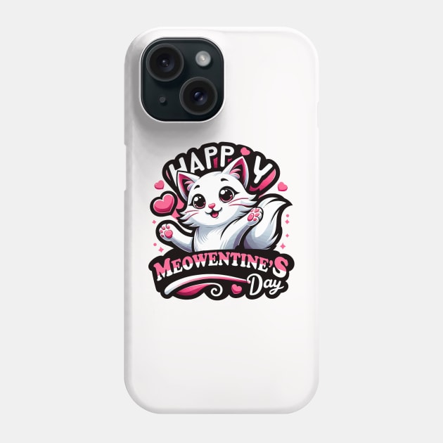 Cute Cat Valentine_s Day Celebration Phone Case by jadolomadolo