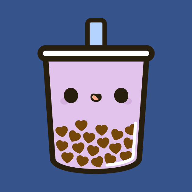 Cute Love Heart Bubble Tea by peppermintpopuk