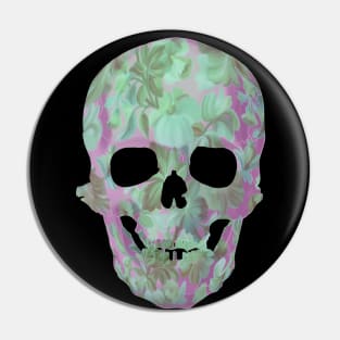 Floral skull Pin