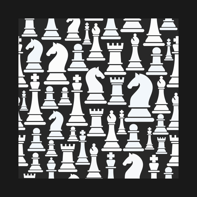 Chess Pattern Game Pieces by edwardecho