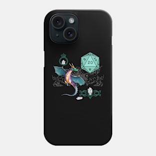 Teal Dragon Phone Case