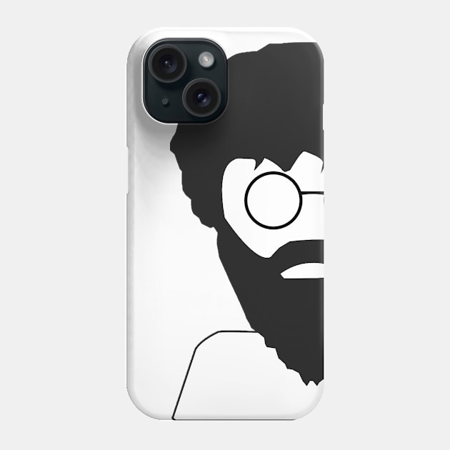 Modern Cave-Man - Hippie Man - Bearded Man with Glasses Phone Case by fejhat