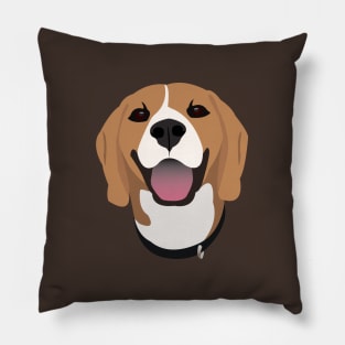 Happy Beagle Pillow