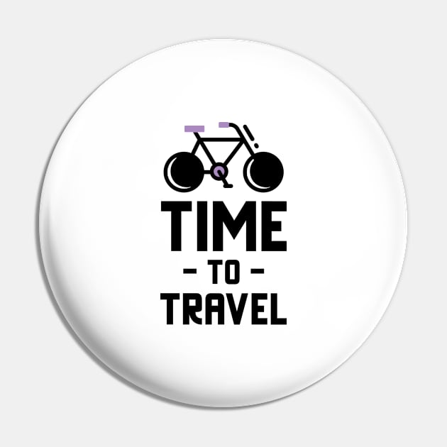 Time To Travel - Cycling Pin by Jitesh Kundra