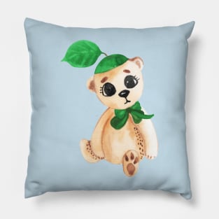 Drawing Cartoon Bear Pillow