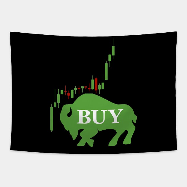 Forex Bullish Design Tapestry by Proway Design