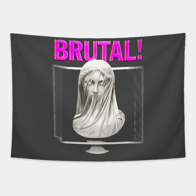 Brutal/Aesthetic Statue ∆∆∆ Graphic Design Tapestry by DankFutura