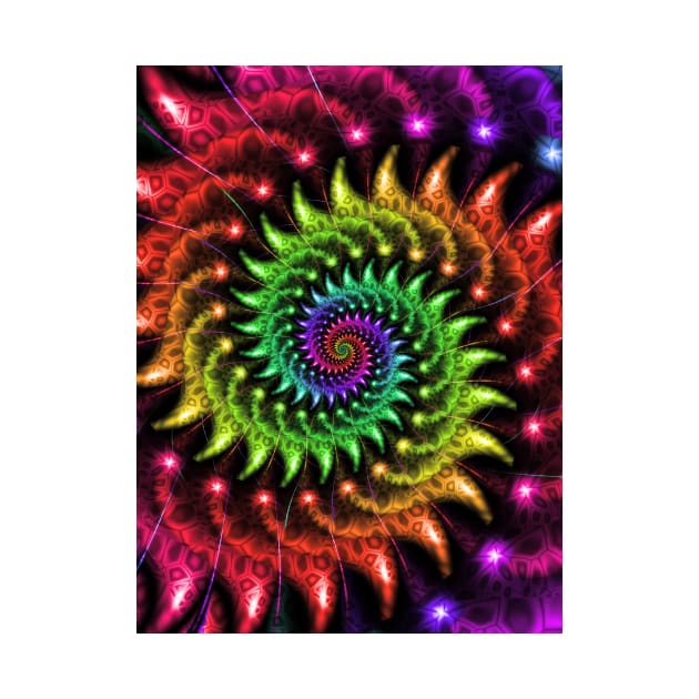 Spinning Rainbow Spiral by pinkal