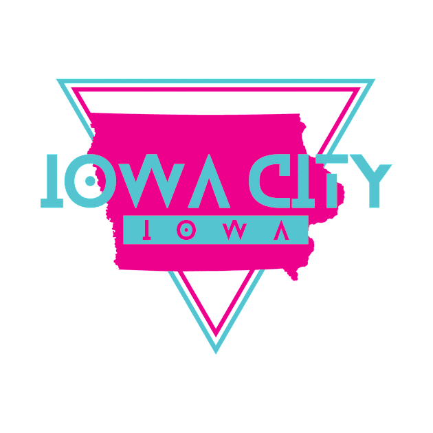 Iowa City Iowa Retro Vintage Triangle IA by manifest