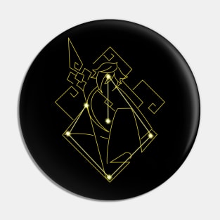 Zhongli Constellation Minimalist Pin