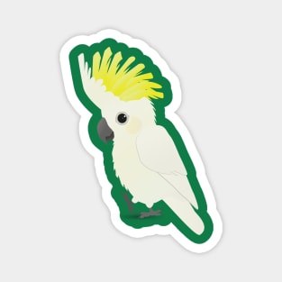 Cute sulphur-crested cockatoo Magnet