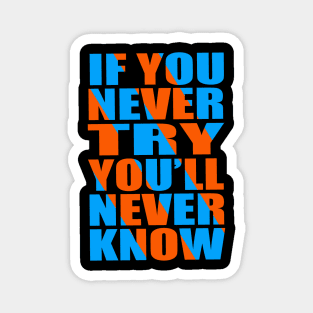 If you never try you'll never know Magnet