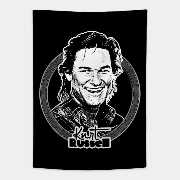 Kurt Russell /// Retro Style Fan Art Design Tapestry by DankFutura