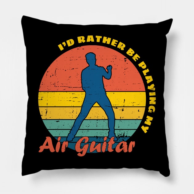 I'd rather be playing my Air Guitar Pillow by Made by Popular Demand