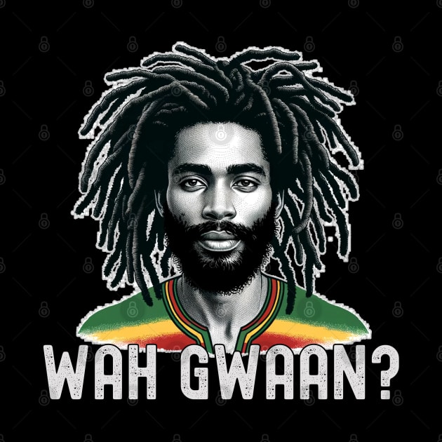 Wah Gwaan Jamaican Man Rastafarian by blackartmattersshop