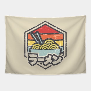 Retro Badge Ramen Light Tapestry