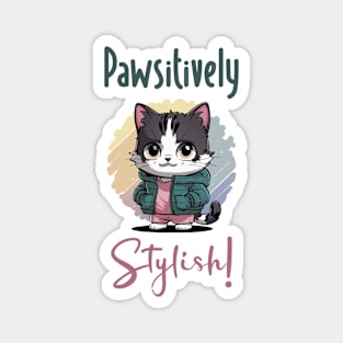Pawsitively Stylish! Magnet
