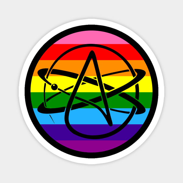 Atheist Pride Flag Magnet by anomalyalice