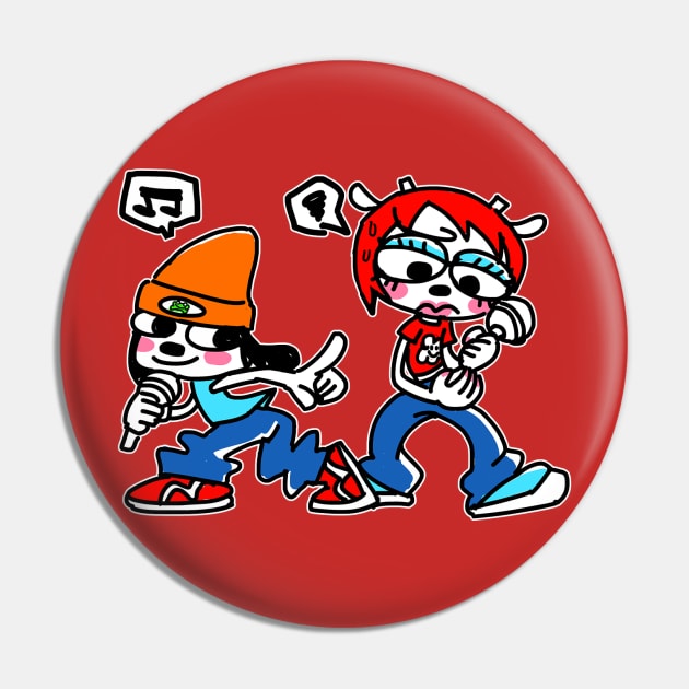 Parappa and Lammy Pin by REDZtheARTIST