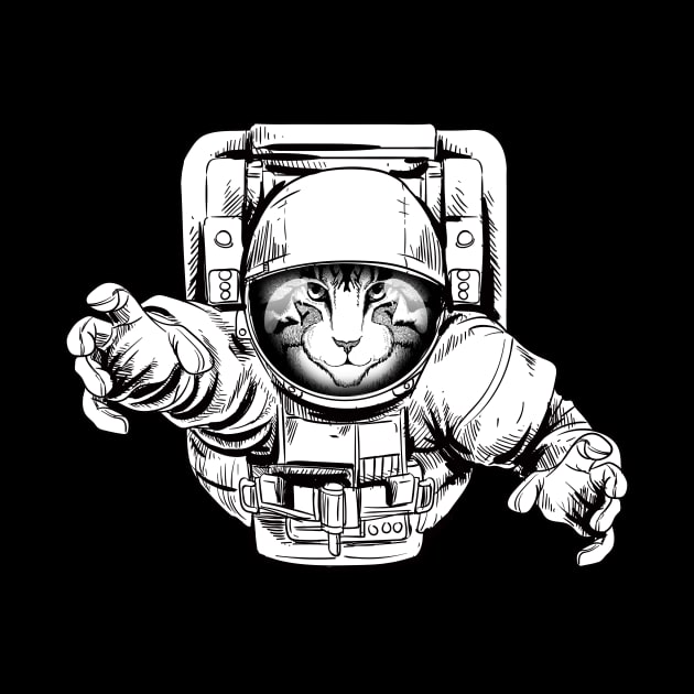 Astronaut Cat in Space by DISOBEY