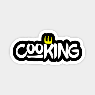 Cooking Typography art Magnet