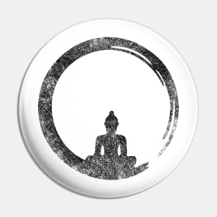 Buddha Lotus Pose Meditation Yoga Shirt Pin