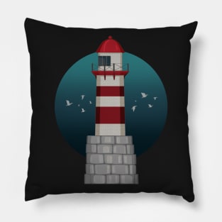 Lonesome Lighthhouse Pillow