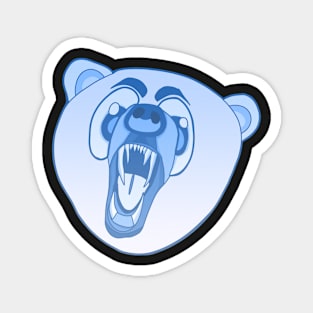 Blue Fade Bear Magnet