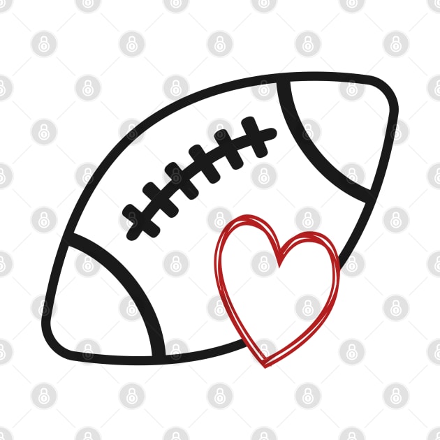 Football Heart by pralonhitam