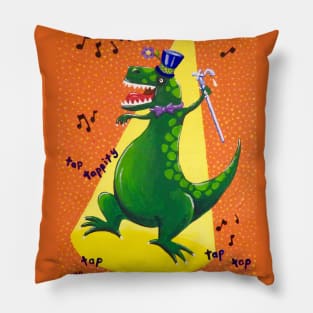 Dancing Dinosaur Pillow