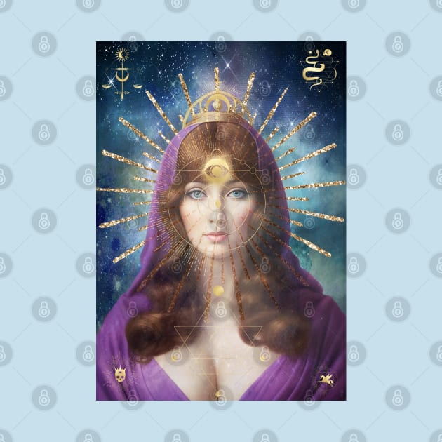 Mary Magdalene High Priestess Icon by PurplePeacock