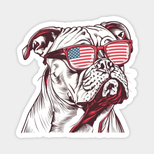 American 4th July Dog #6 Magnet