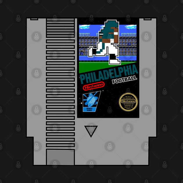 Philadelphia Football 8 bit cartridge design by MulletHappens