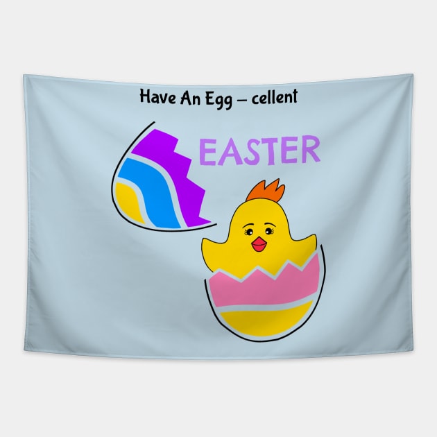 FUNNY Easter Egg - Funny Easter Quotes Tapestry by SartorisArt1