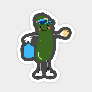 Pickleball Pickle Character Magnet