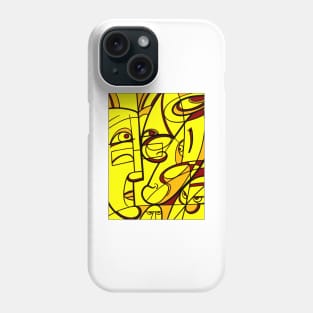 portrait cubism Phone Case