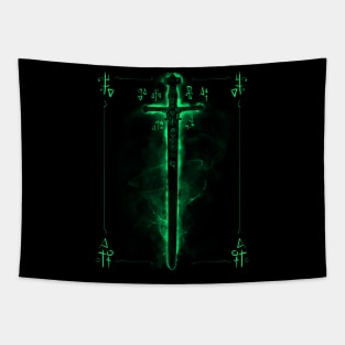 Ancient Celtic Sword - Irish Magic Tapestry