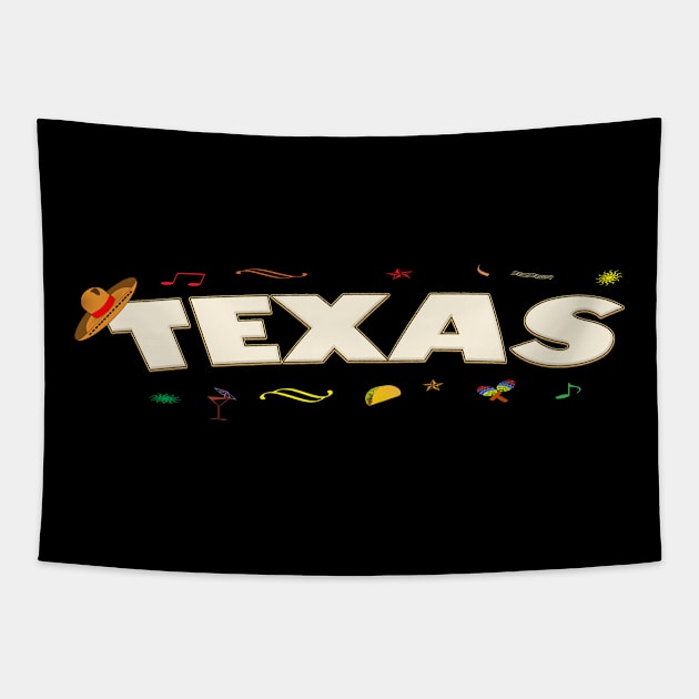 Funny Cinco De Mayo Decorations Apparel Texas Funny Cinco De Mayo Decorations Apparel USA States USA States Tapestry by familycuteycom