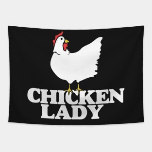 Chicken lady Tapestry