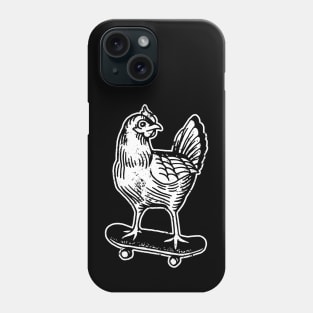 Skateboarding Chicken On A Skateboard Phone Case