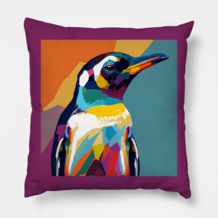 Pop Art Penguin Pillow