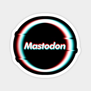 Glitch art - Mastodon Magnet
