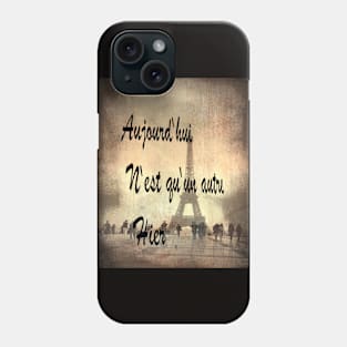 Today is just another yesterday - Retro Phone Case