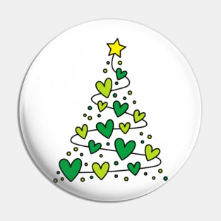 VSCO Girl Christmas Tree from Green Hearts Pin