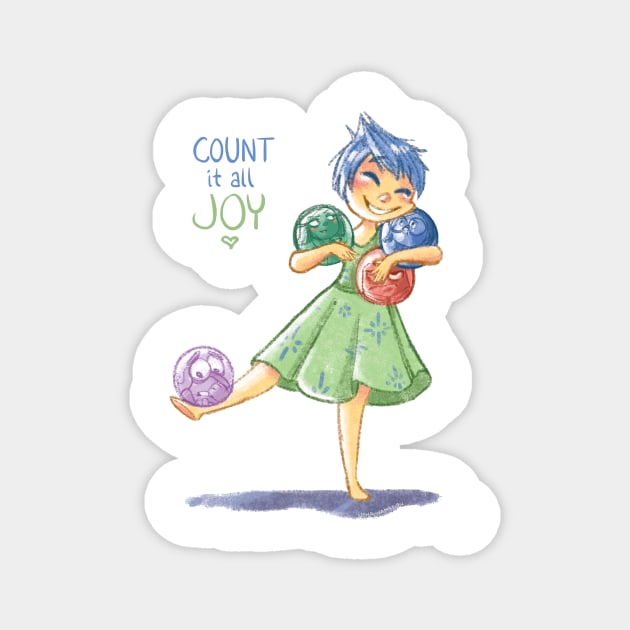 Inside Out - Count it All Joy Magnet by johannamation