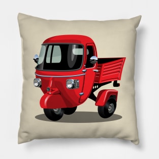 Cartoon delivery  cargo scooter Pillow