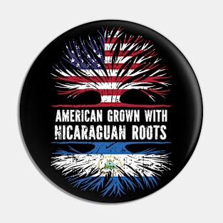 American Grown with Nicaraguan Roots USA Flag Pin