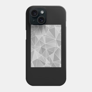 Geo Pattern (Silver Sand and White) Phone Case